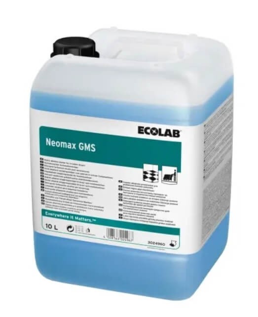 Detergent puternic alcalin pentru masini de spalat pardoseli  Ecolab Neomax GMS  10l